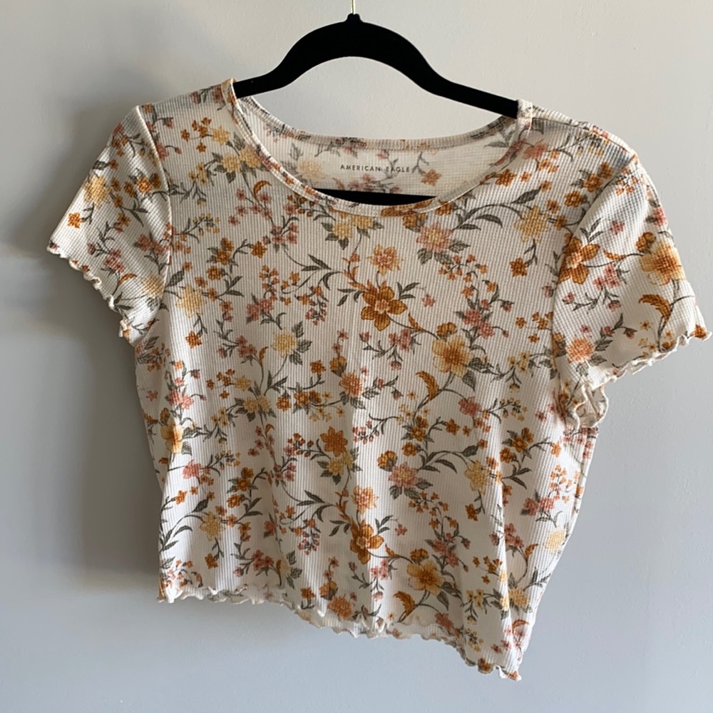 Floral baby doll top